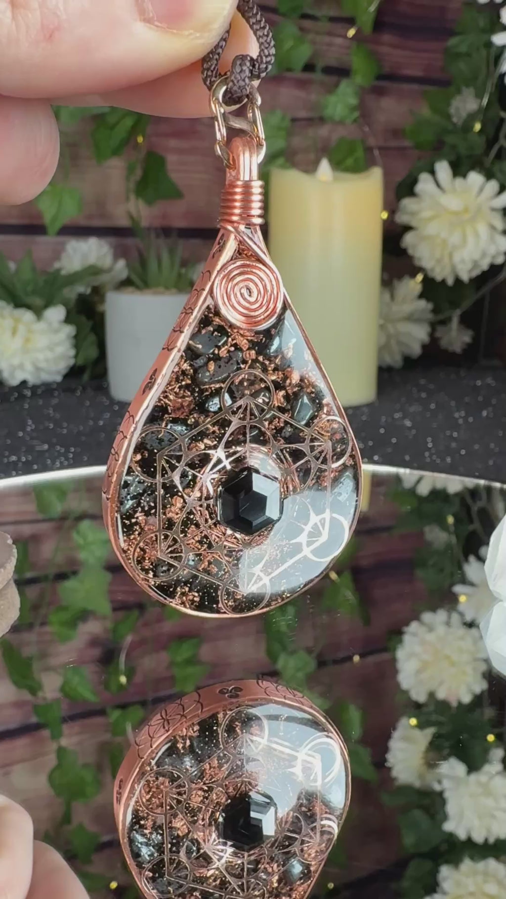 Orgonite for Strength & Resilience-Grounding & Protection Blend