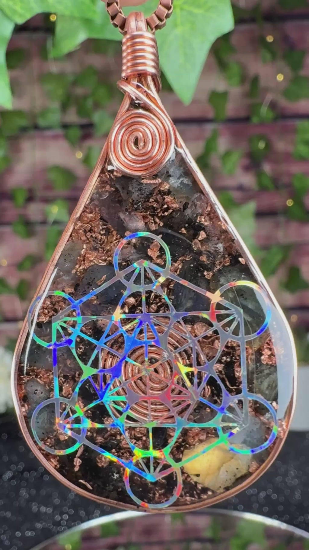 Seek & You Will Find~Orgonite W/ Labradorite for Intuition Transformation & Protection