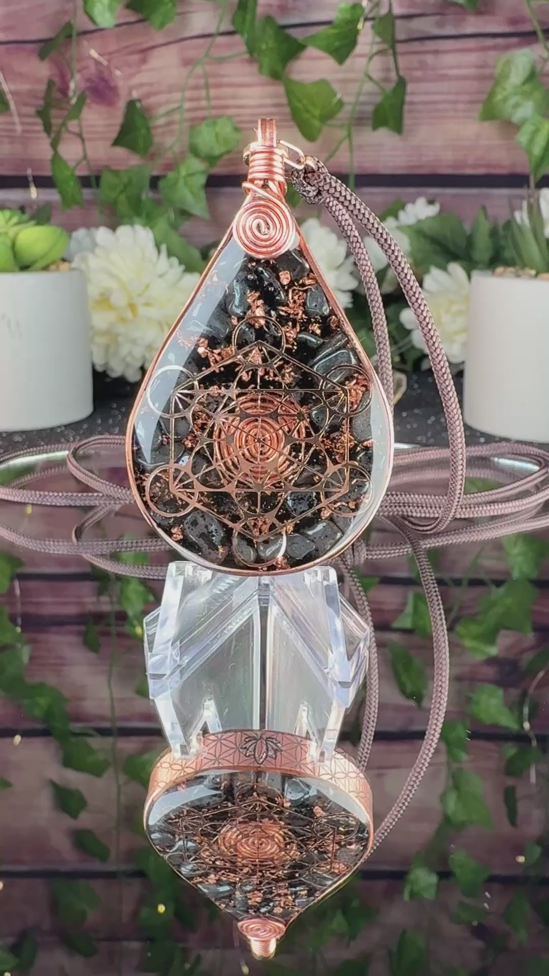 Strength & Protection-Orgonite Talisman with Hematite, Black Tourmaline, Elite Shungite