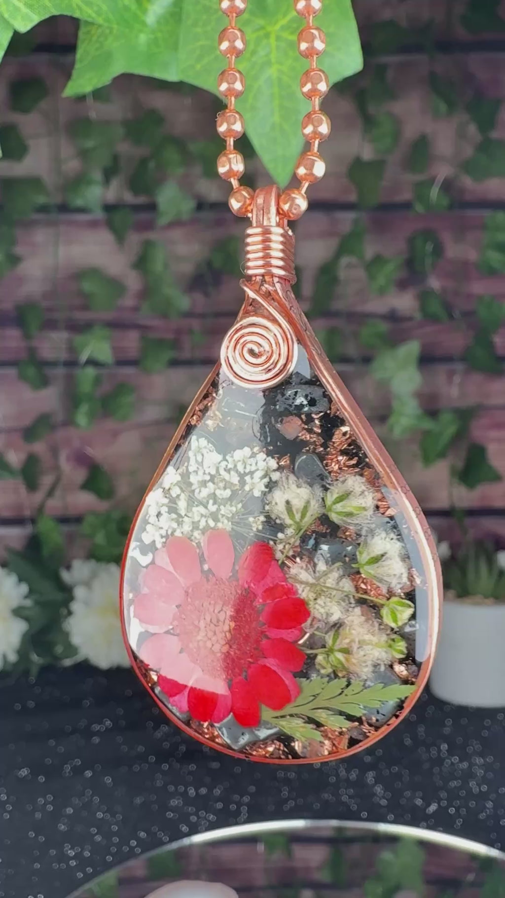 Breathe & Let Go~Flower Power+Orgonite w/ Grounding Blend