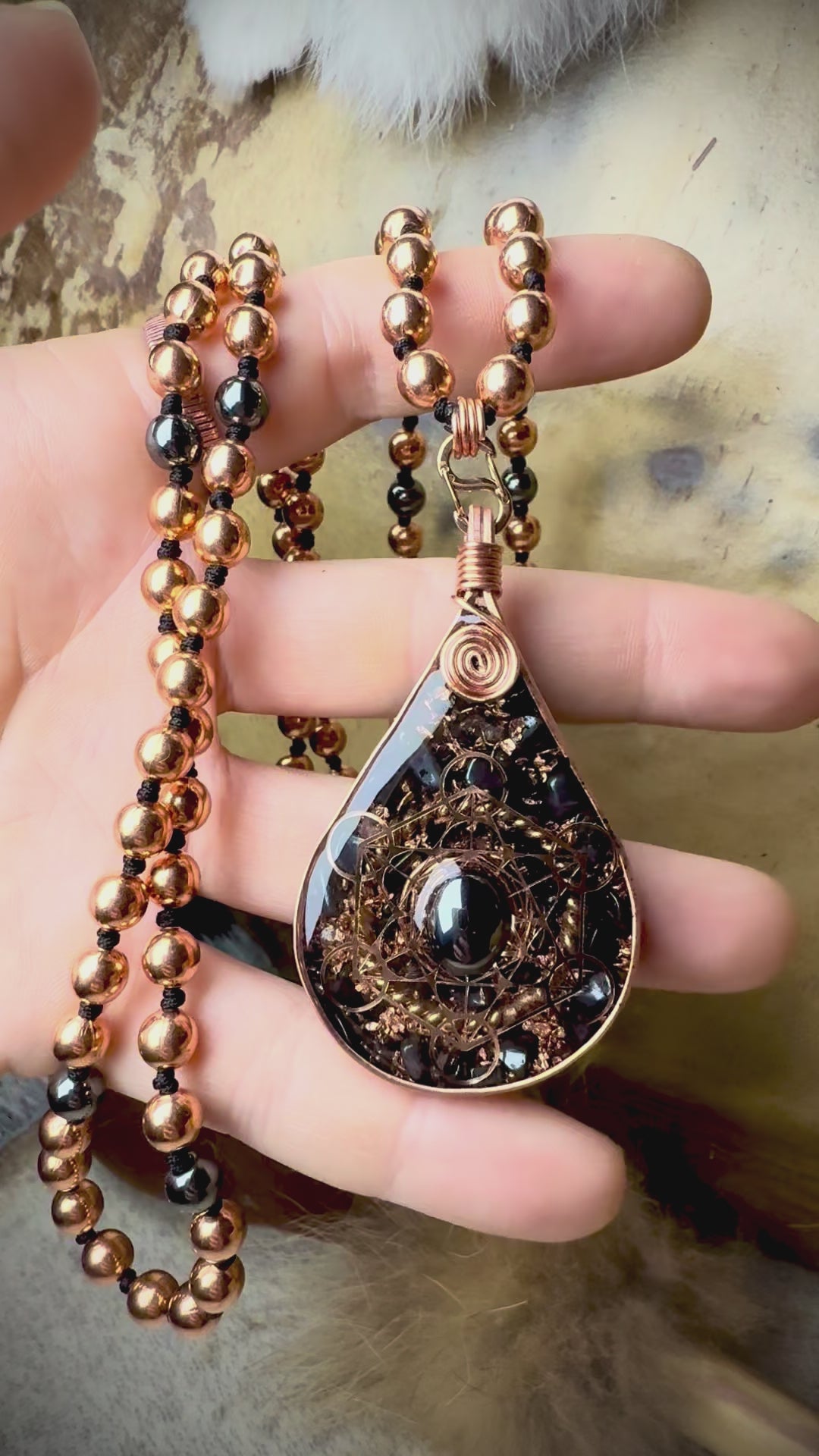 Empowerment-w/Hematite & Tensor Ring-Interchangeable Mala 📿