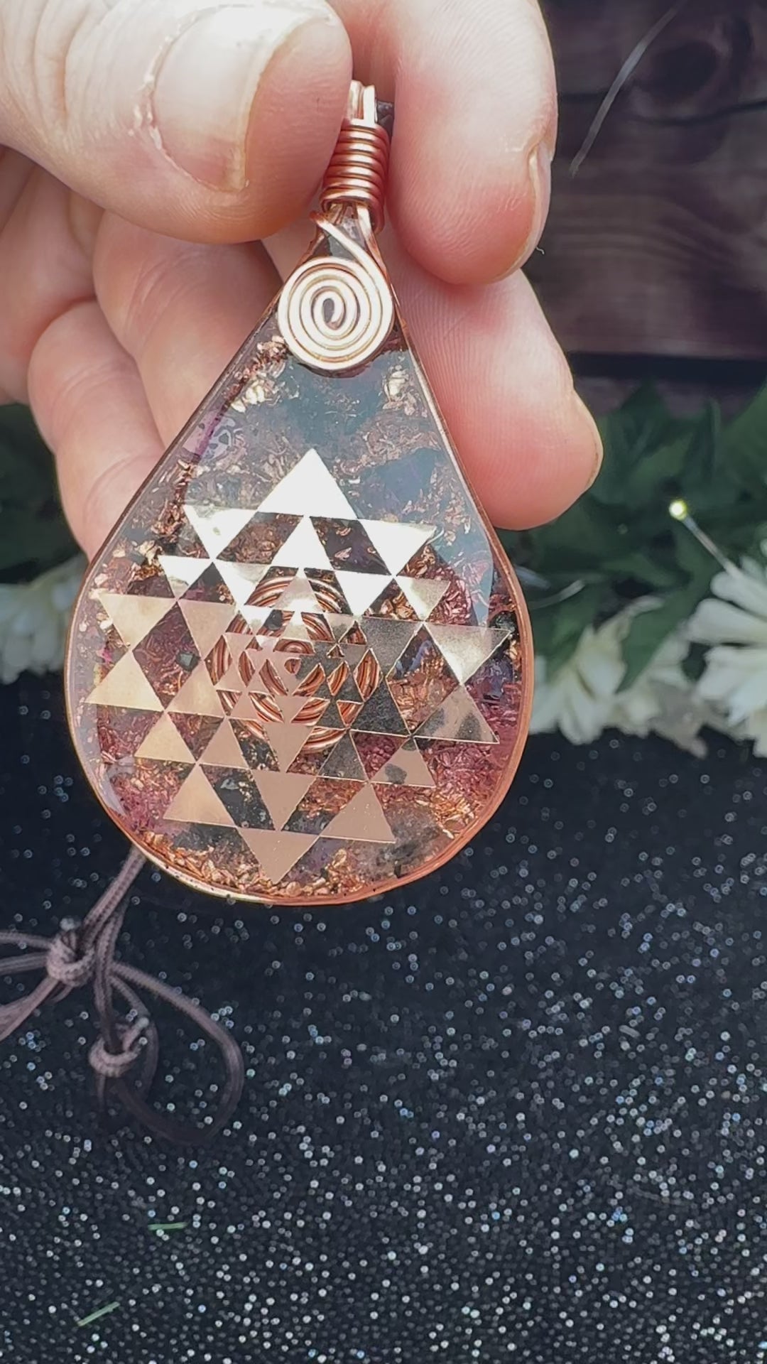 Shri Yantra+Amethyst