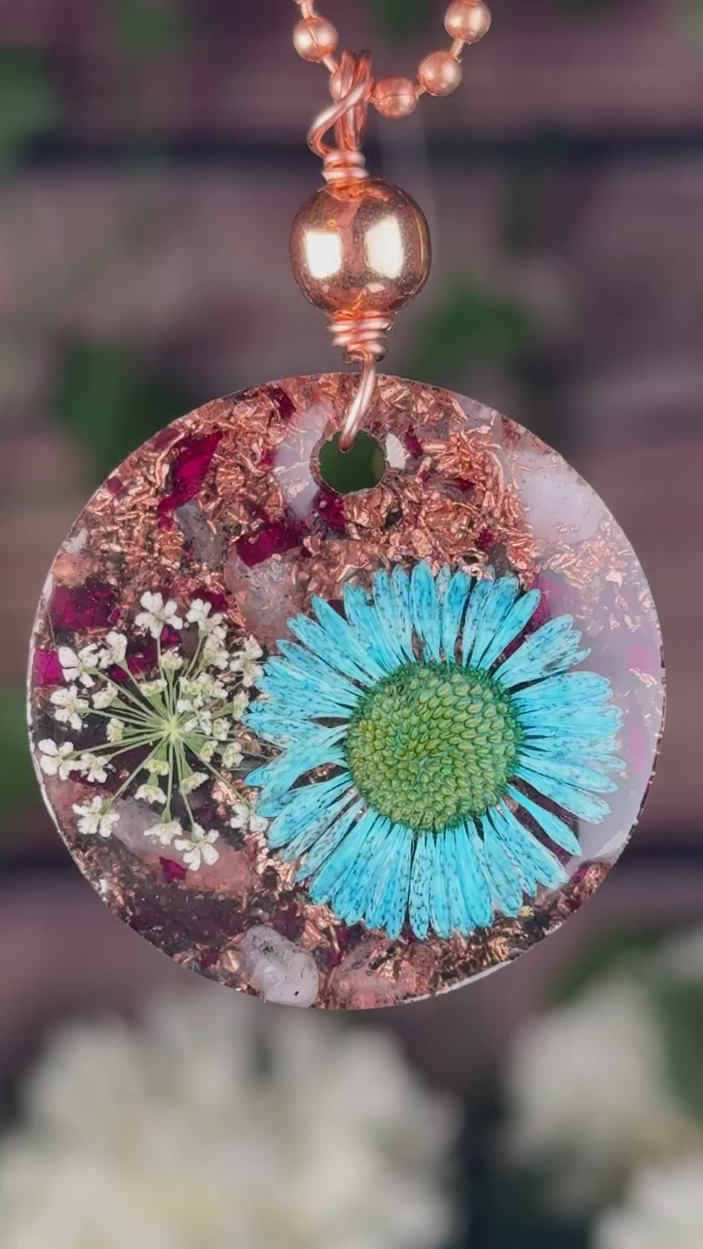 Clarity~Flower Power+Orgonite w/ Rose Petals & Rose Quartz