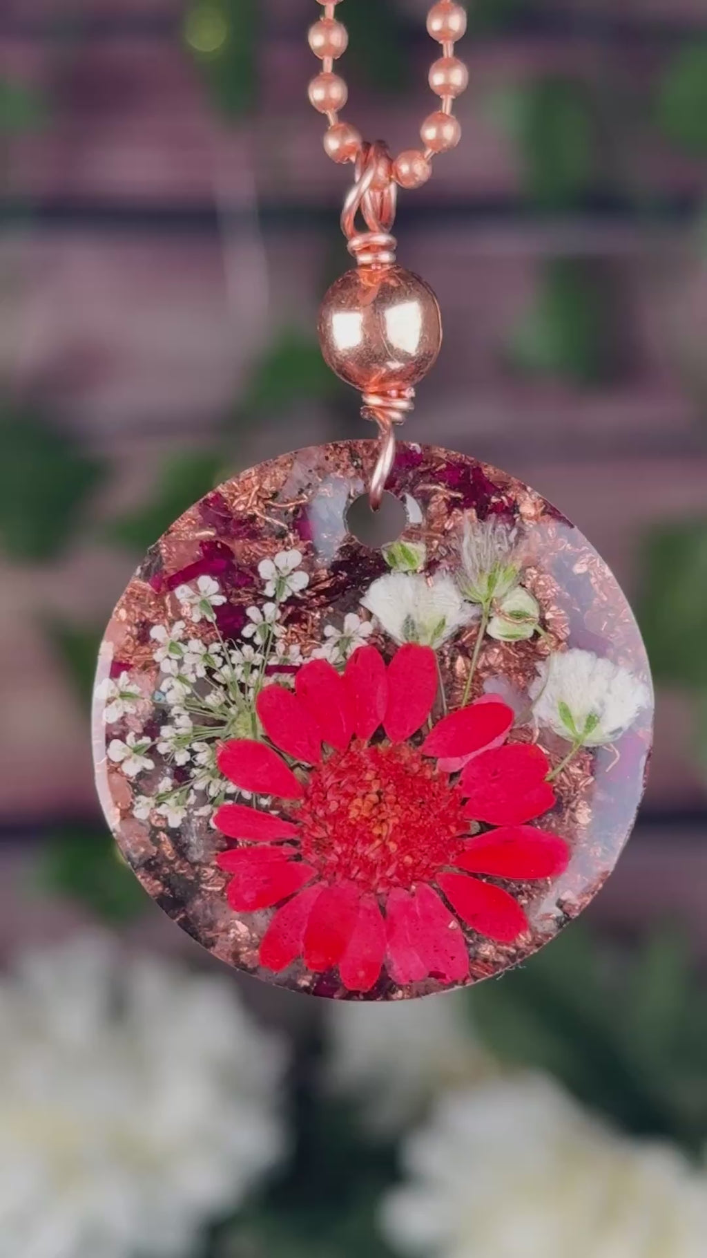 Inner Fire~Flower Power+Orgonite w/ Rose Petals & Rose Quartz