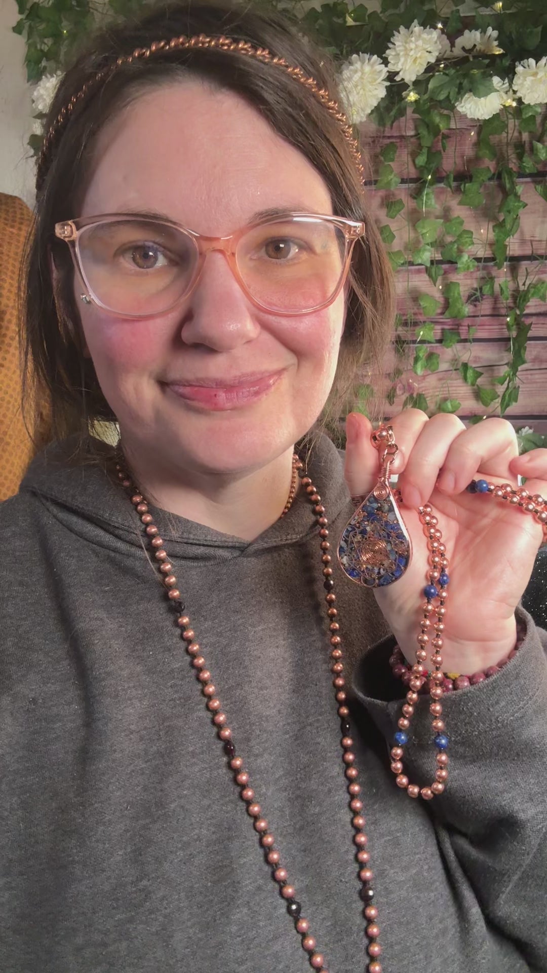 Stand in Wisdom-Orgonite Mala w/ Lapis Lazuli Signature Mala