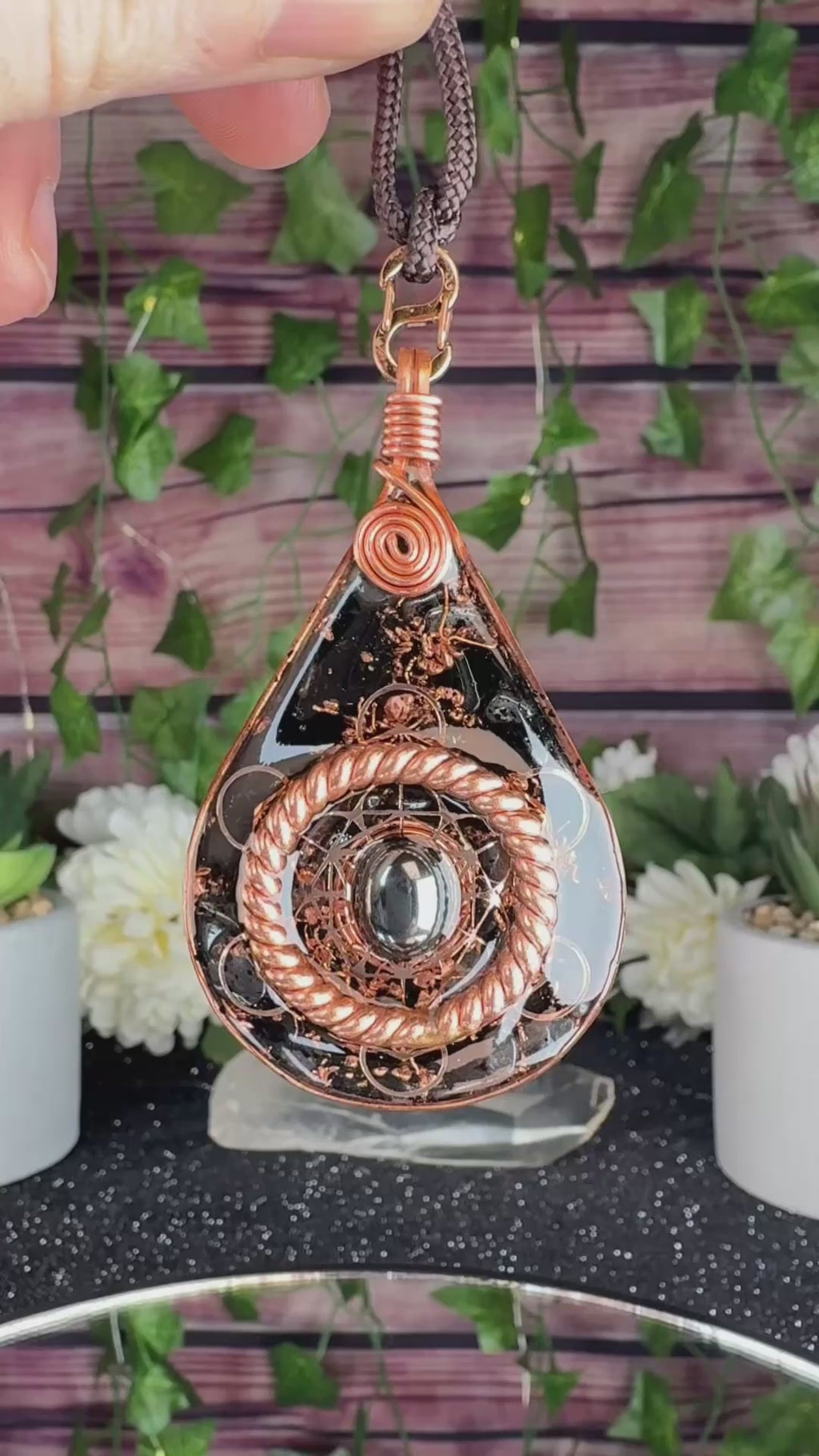Serenity Prayer~Grounding & Protection w/ Obsidian, Bl Tourmaline, Hematite
