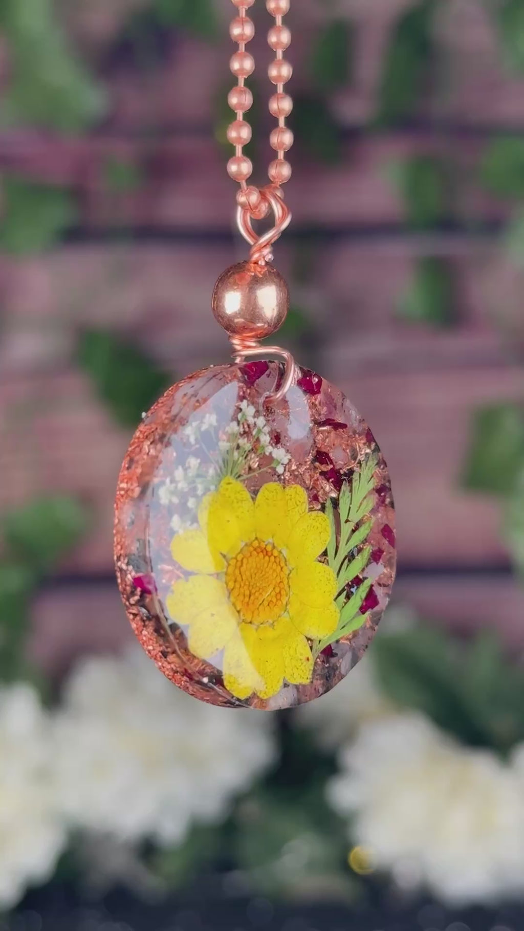 Shine Within~Flower Power+Orgonite w/ Rose Petals & Rose Quartz