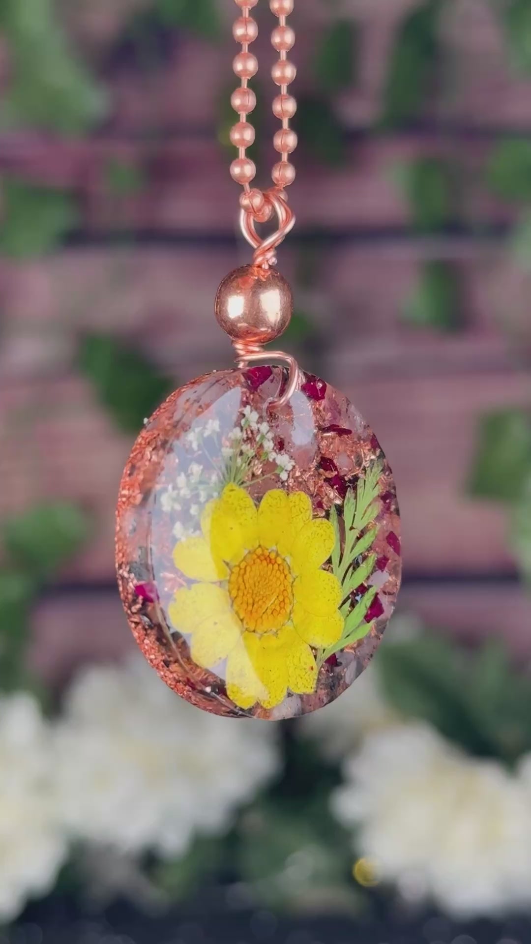 Shine Within~Flower Power+Orgonite w/ Rose Petals & Rose Quartz