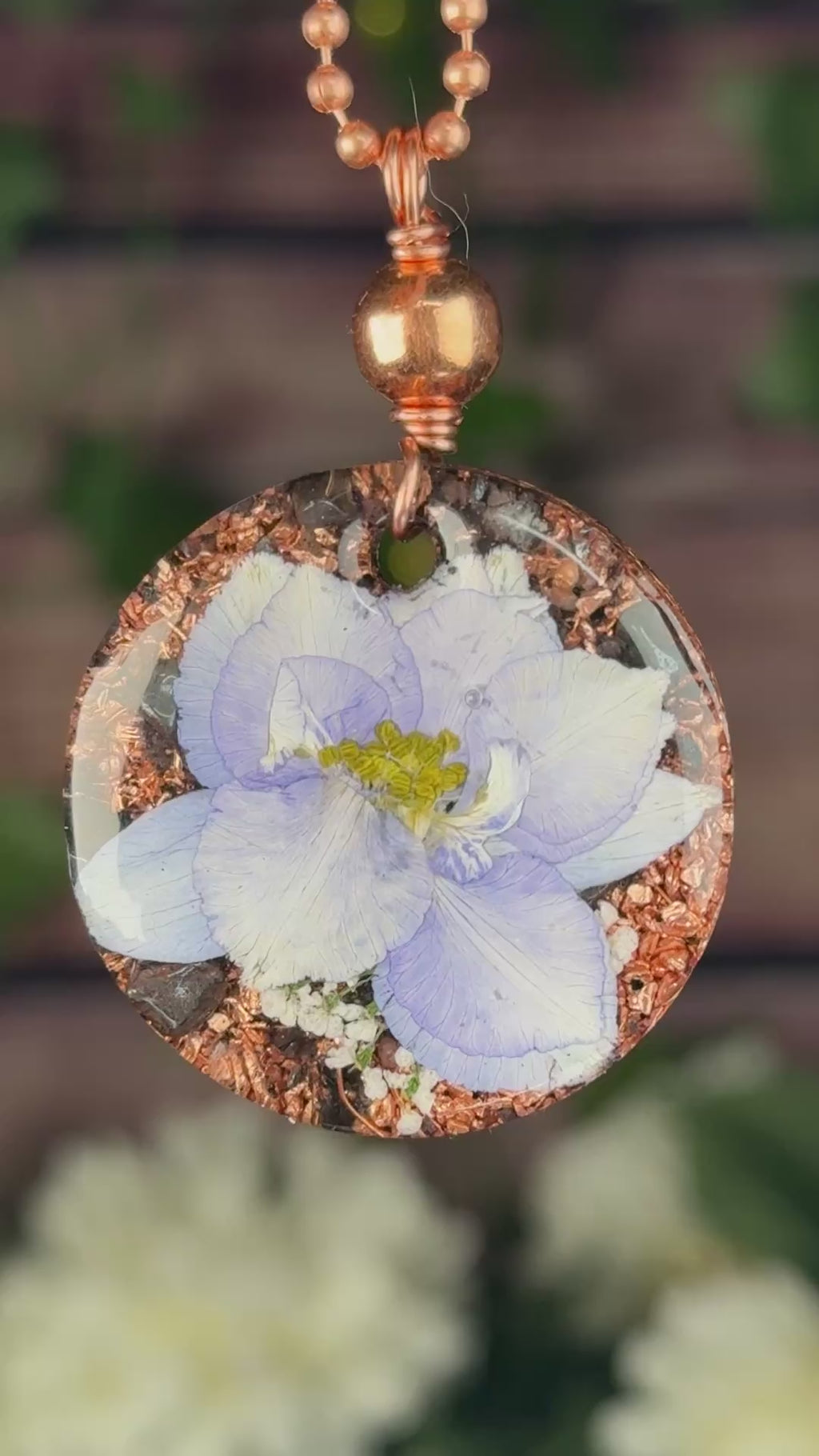 Patience~Flower Power+Orgonite w/ Grounding Blend