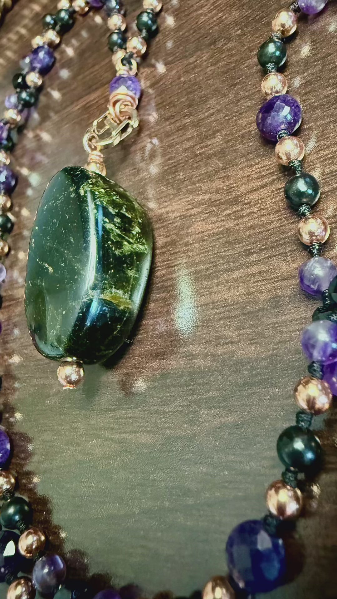 Empowered~Interchangeable Mala w/ Green Tourmaline