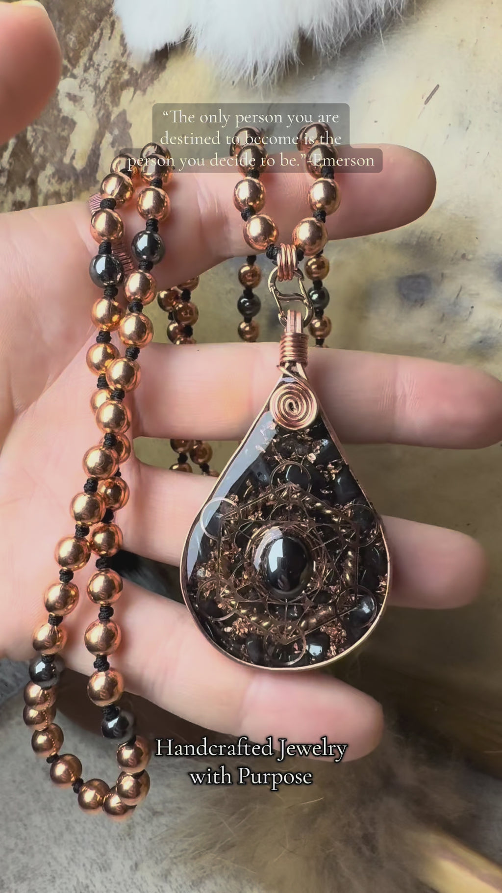 Empowerment-w/Hematite & Tensor Ring-Interchangeable Mala 📿