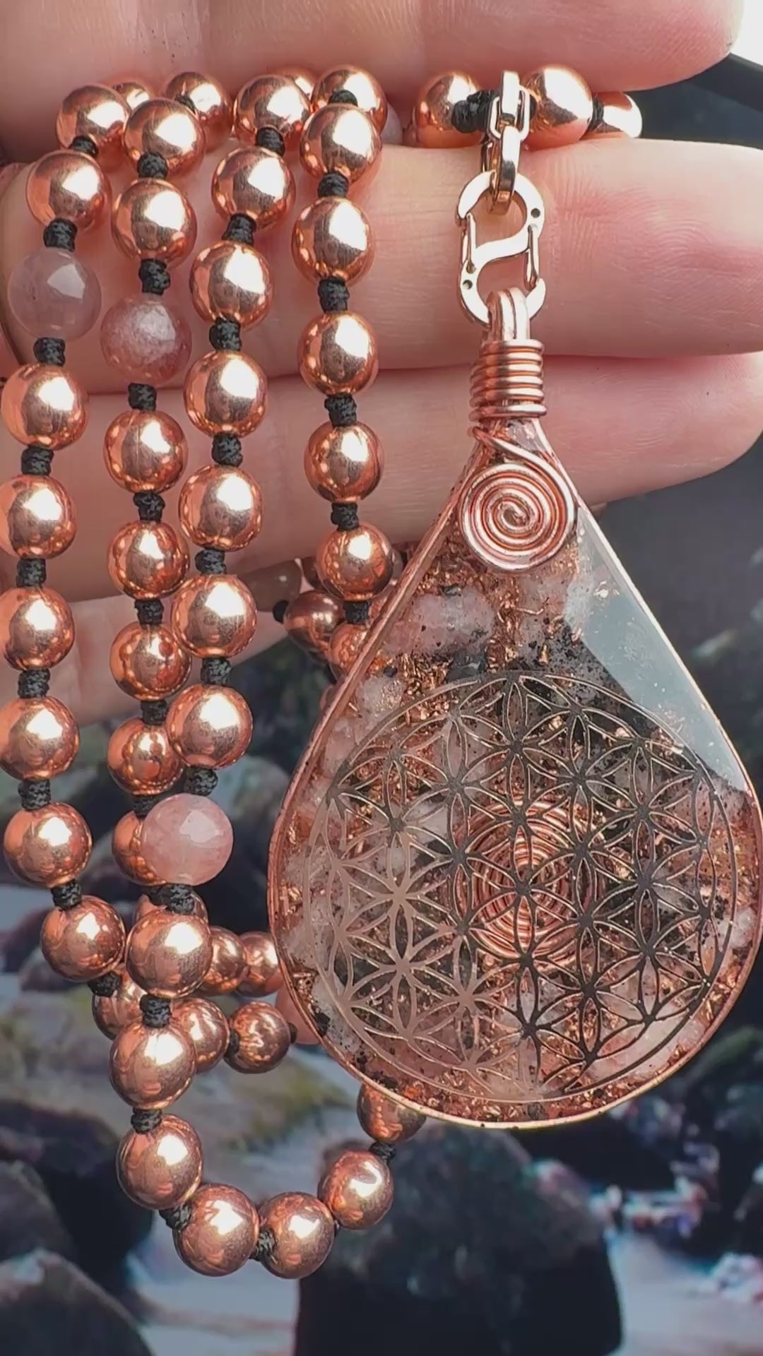 Joy~Empowerment~Self-Worth~Orgonite Mala w/ Sunstone☀️