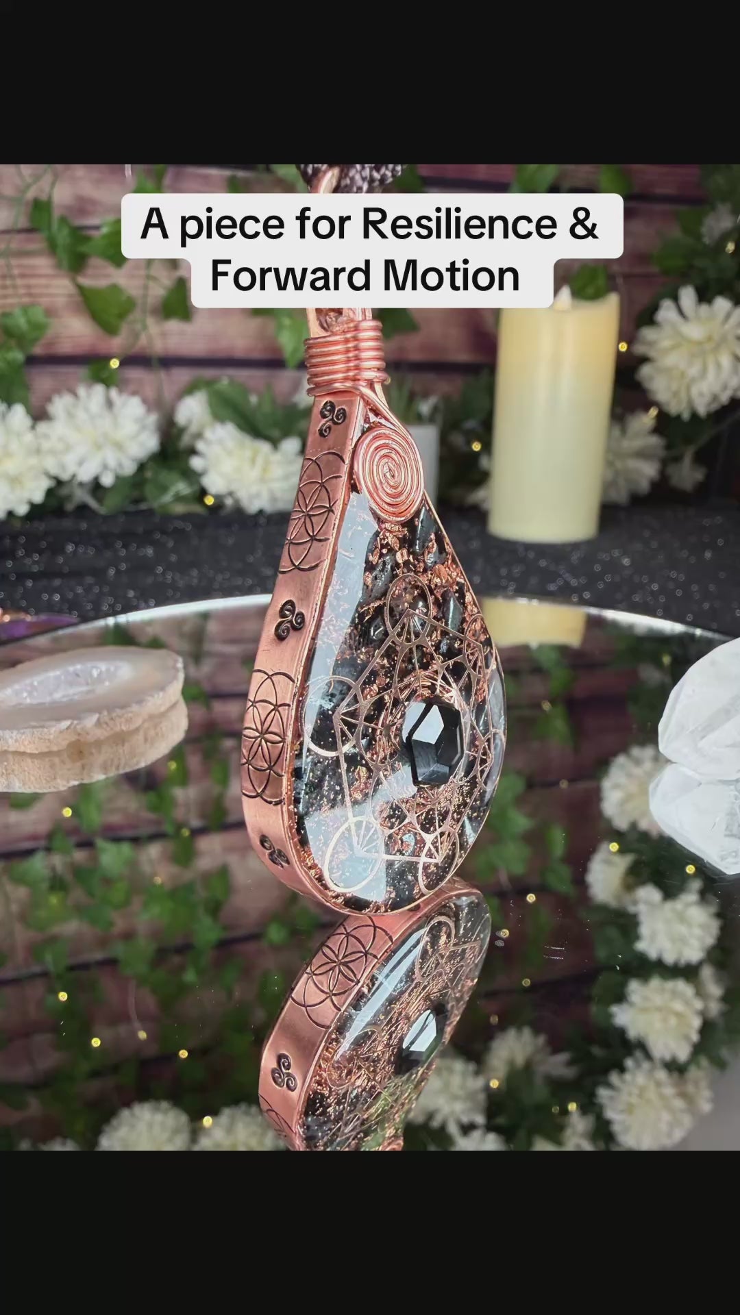 Orgonite for Strength & Resilience-Grounding & Protection Blend