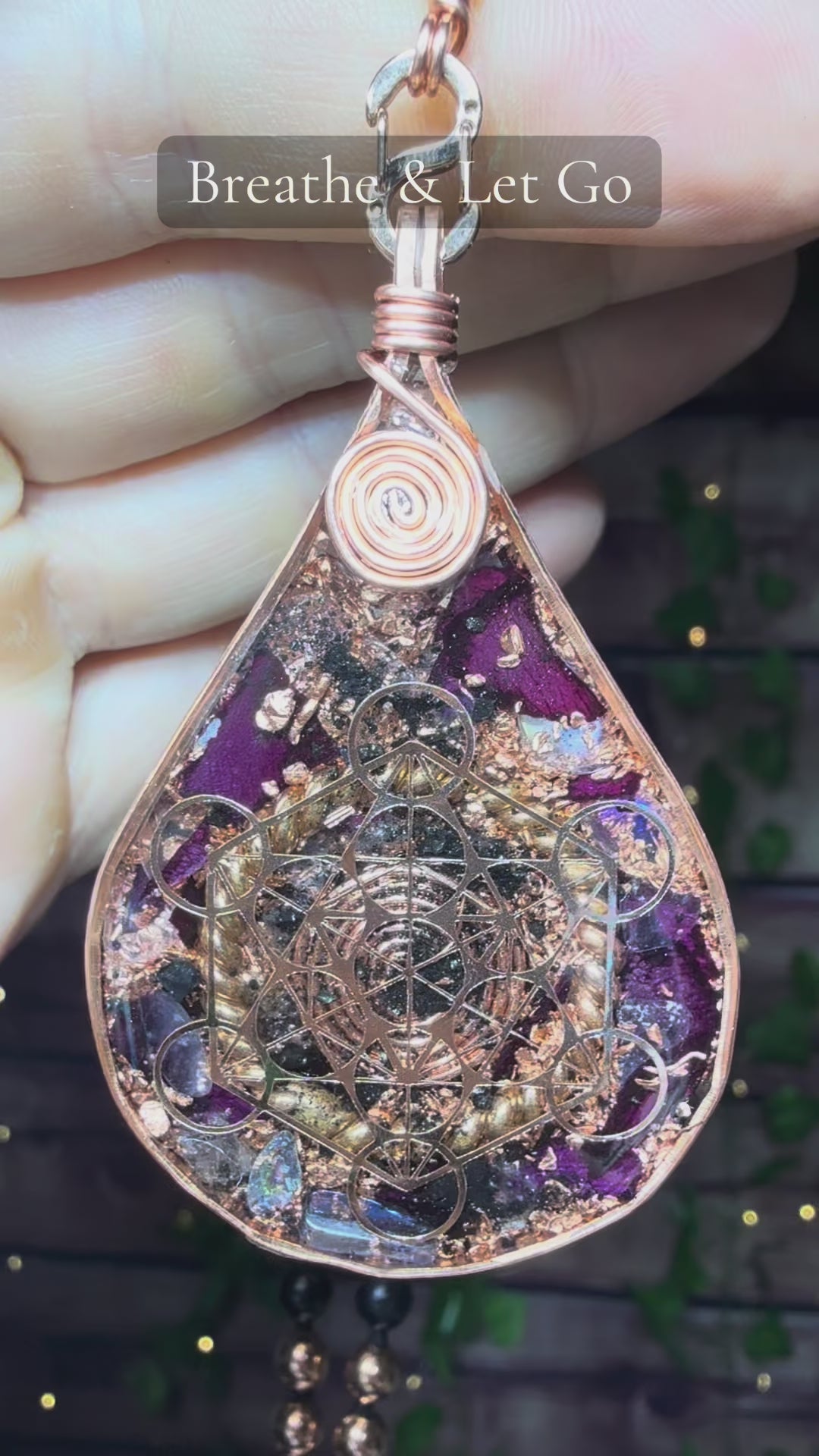 Breathe & Let Go + Rose Petals~Tensor~Aura Quartz