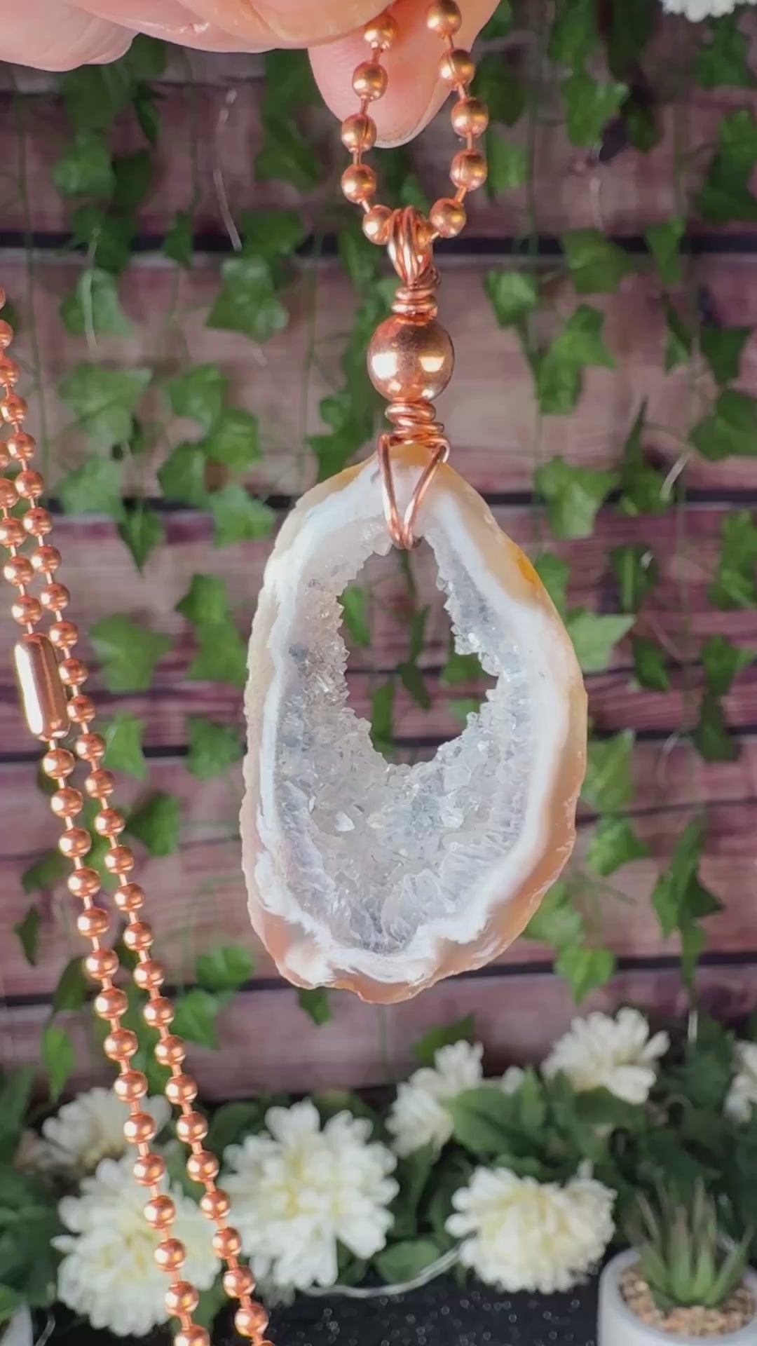 Oco Charm Necklace with Copper for Emotional Regulation and Grounding