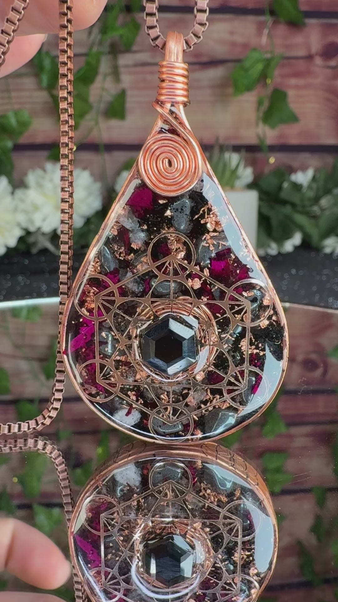 Orgonite for Self Acceptance, Grounding, Protection, & Resilience w/ Rose Petals