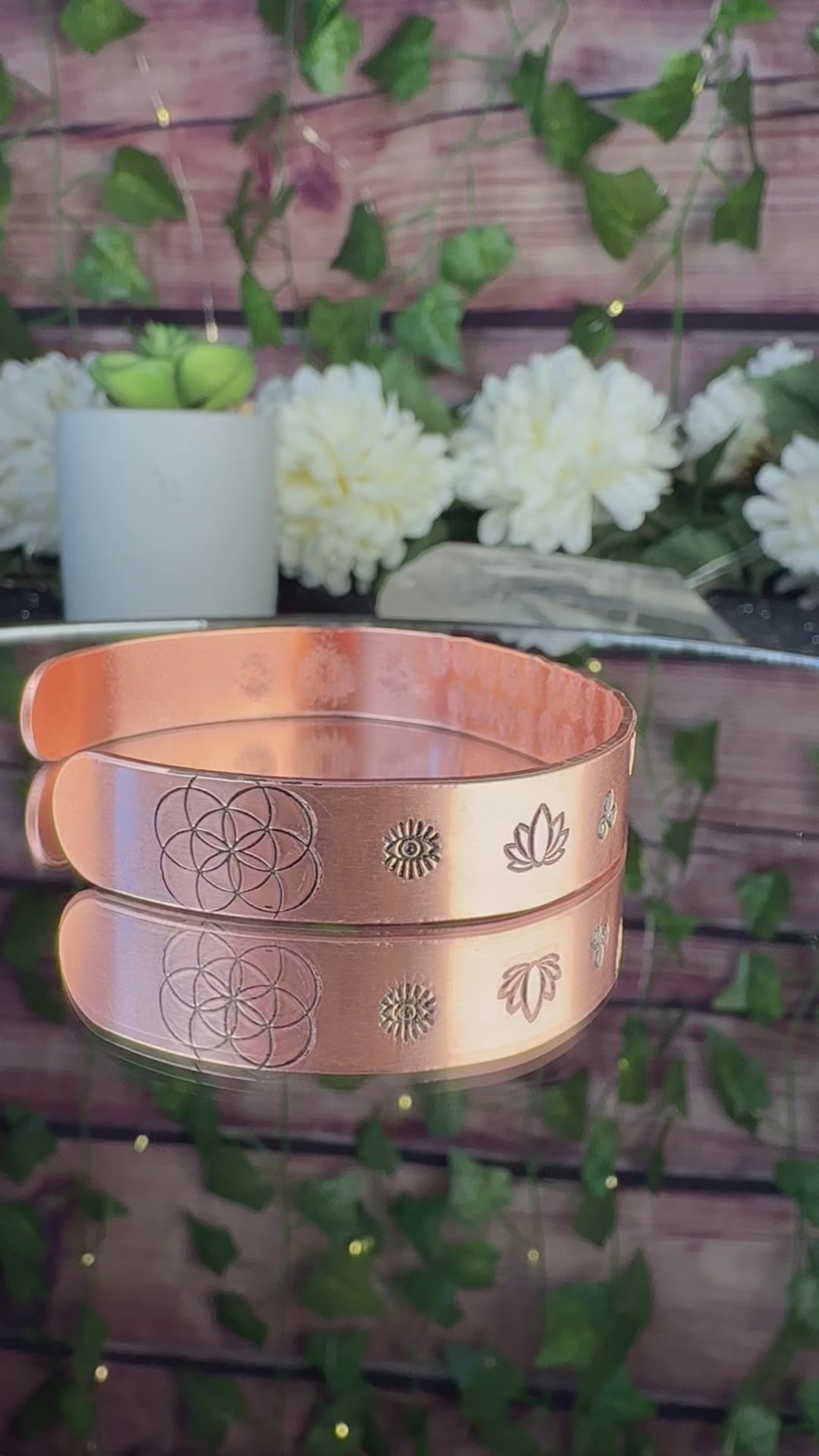 What you think you become~Copper Bangle Bracelet
