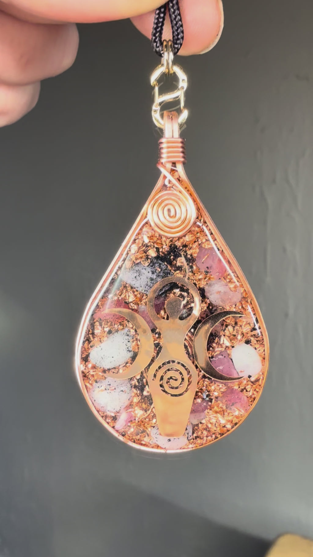 Goddess~ w/ Kunzite, Pink Tourmaline, Selenite