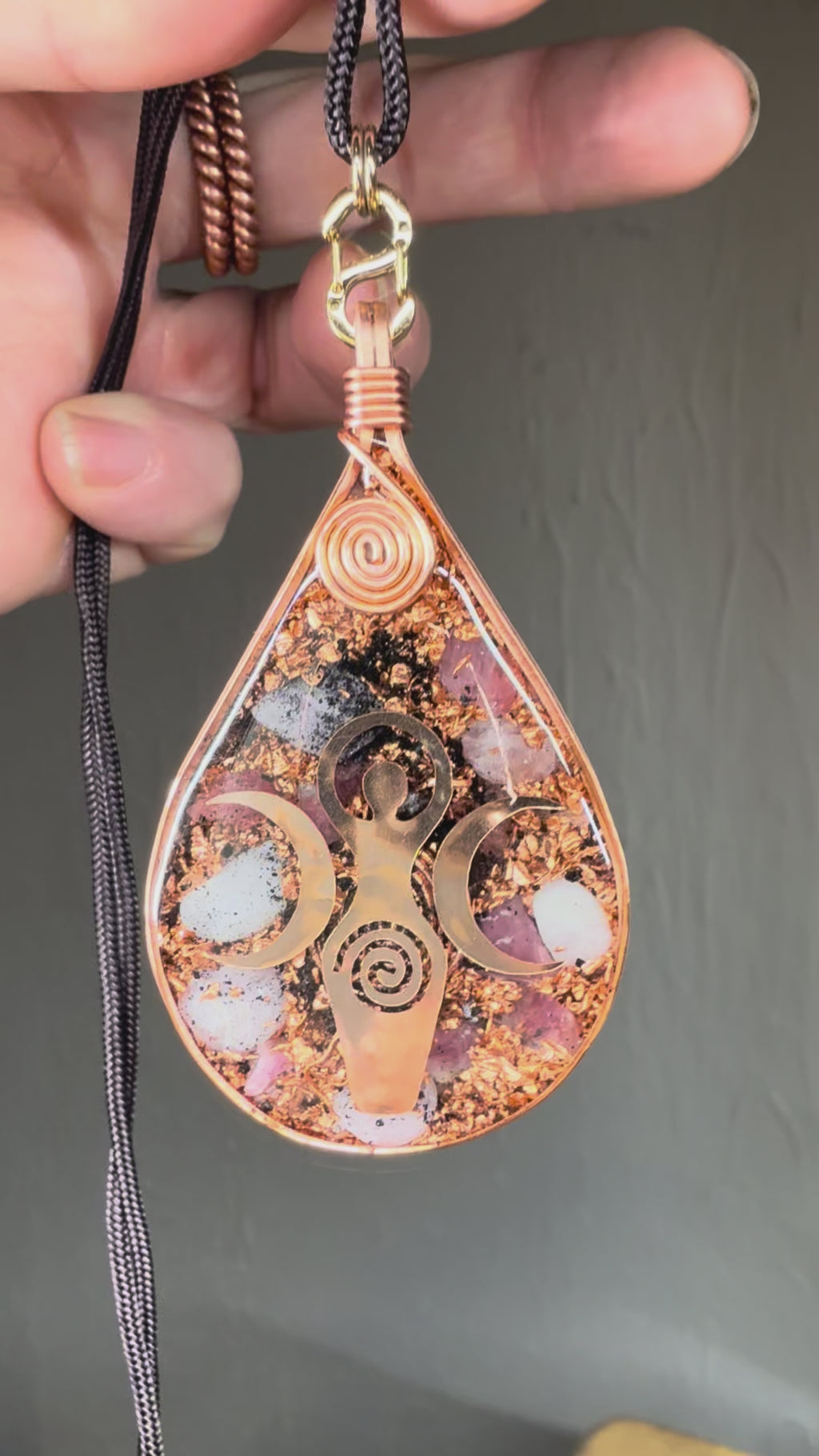 Goddess~ w/ Kunzite, Pink Tourmaline, Selenite