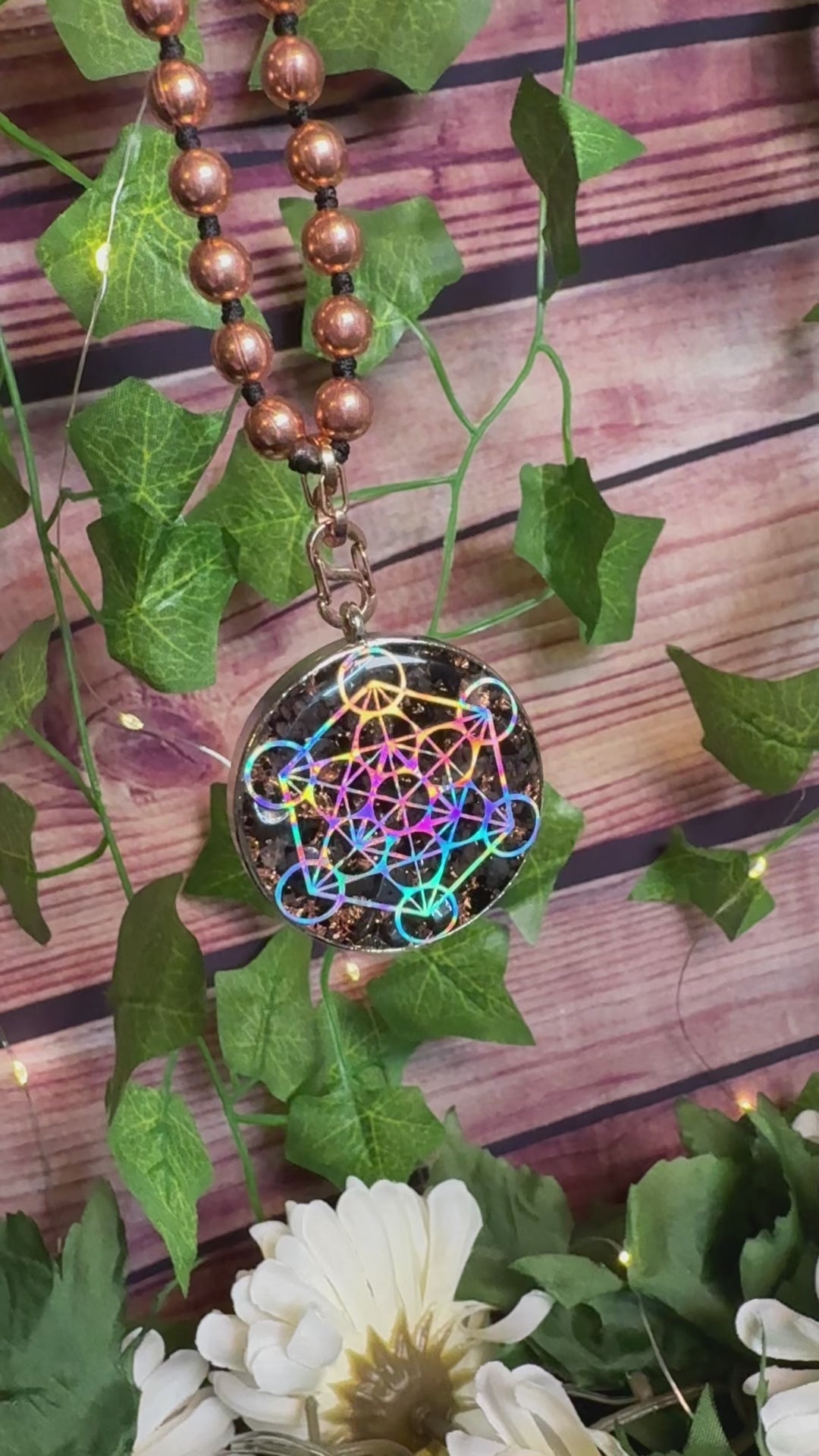 Metatron’s Cube Orgonite Mala
