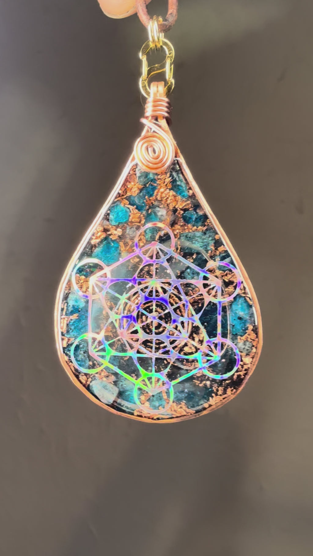 Breathe and let go~ Blue Apatite & Selenite