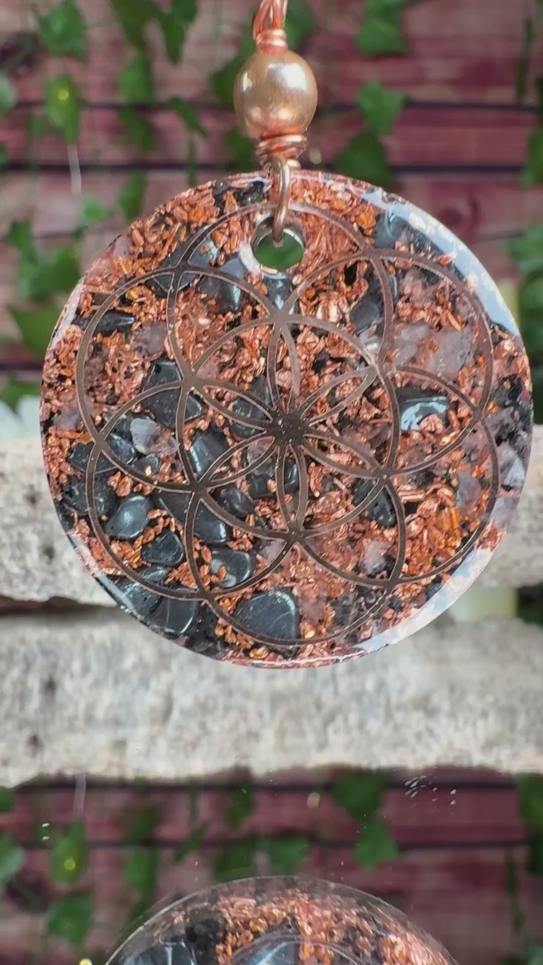 Grounding Orgonite Blend with the Seed of Life + Lotus