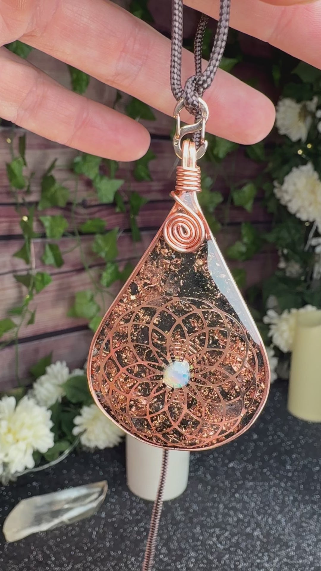 Flow~Torus with Elite Shungite, Diamond Quartz, Copper&Opal