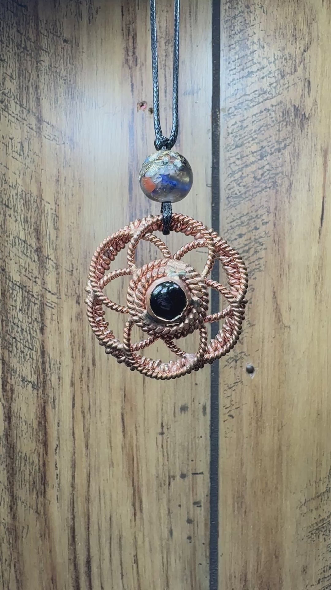 Sacred Cubit Seed of Life Tensor with Bl Tourmaline