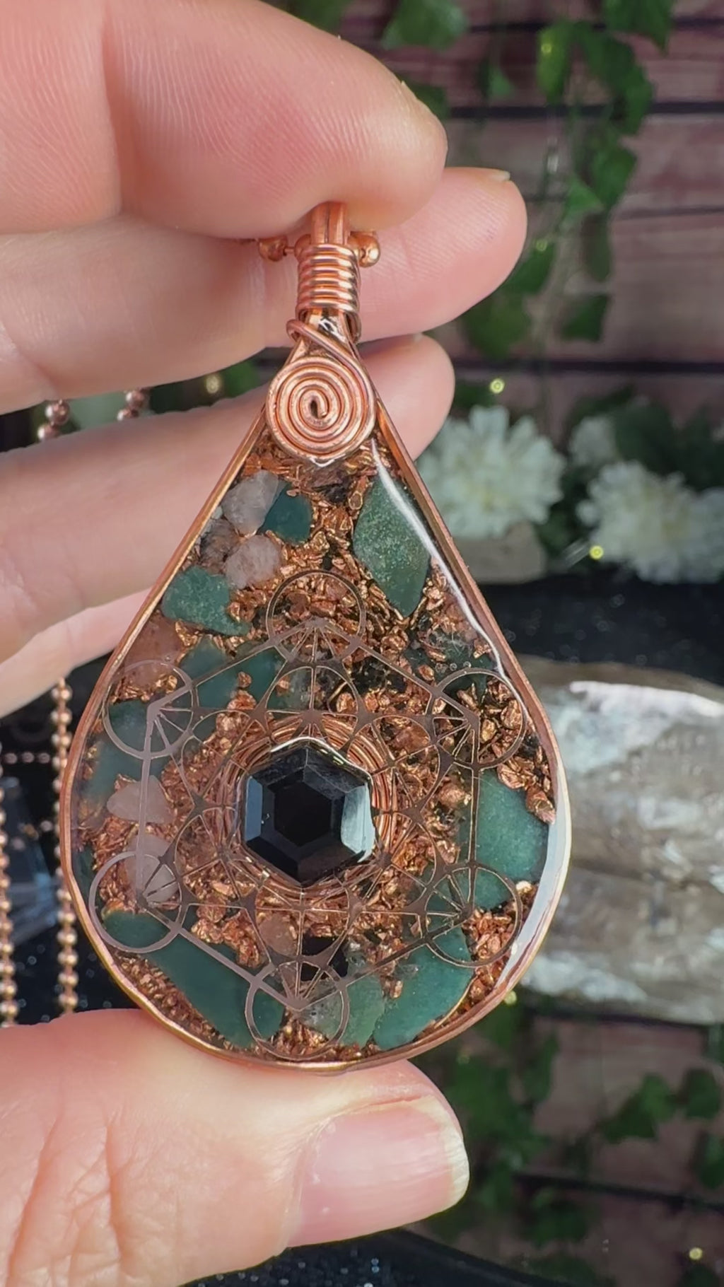 Remember who you are- Orgonite Talisman with Bloodstone